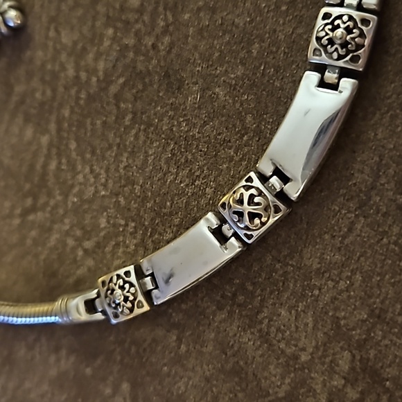 BRIGHTON Silver Plated Tribeca Castlecore Collar Chain Necklace - Picture 5 of 9